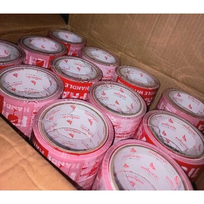 

LAKBAN FRAGILE 2 INCH 45MM X 72Y / DUS / HIGH QUALITY / HARGA GROSIR / MERAH PUTIH LAKBAN VIDEO UNBOXING MUDAH PECAH