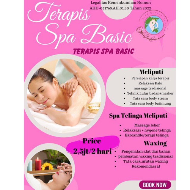Therapist Spa Basic Vitz Beauty Academy