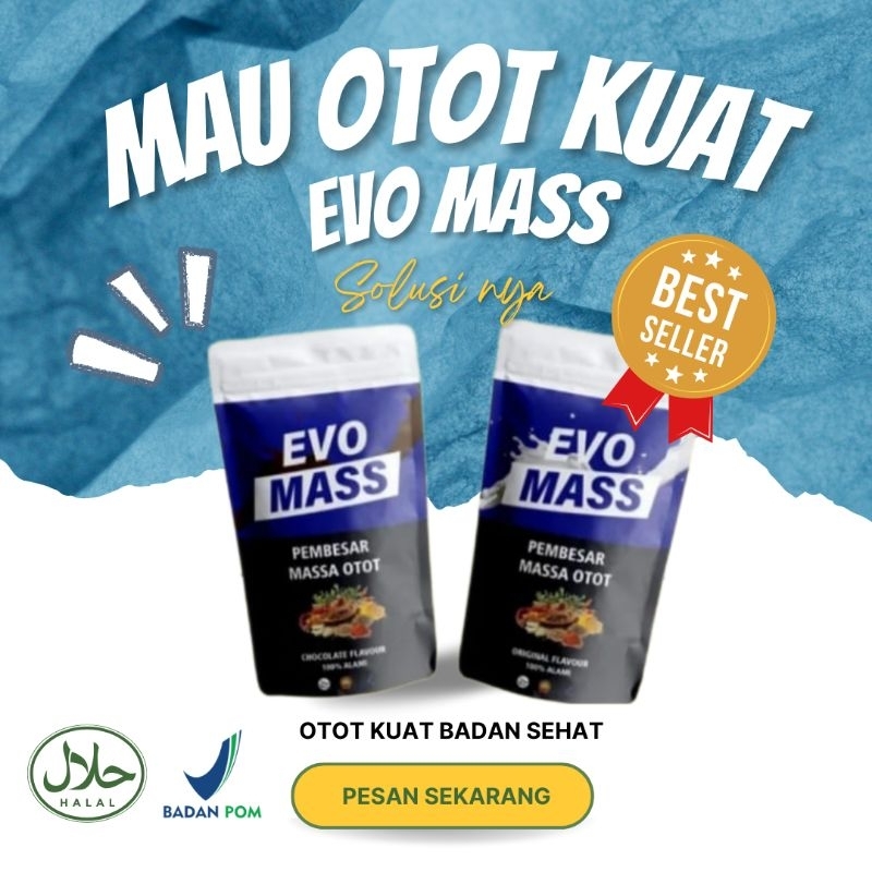 

EVO MASS BPOM Halal Original susu penambah massa otot