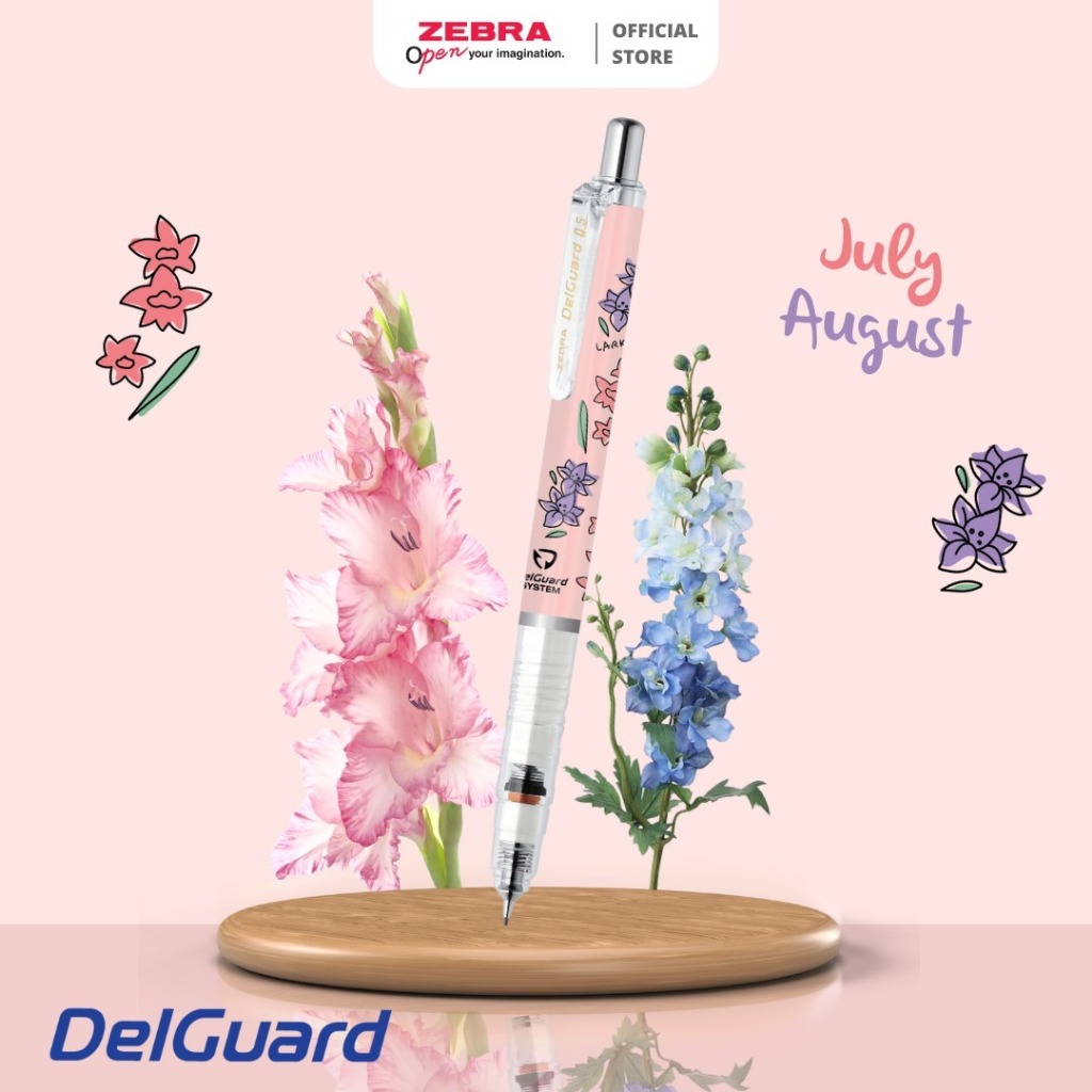 

Asaba Bandung - Zebra Pensil Mekanik Delguard Flower Series - Limited edition
