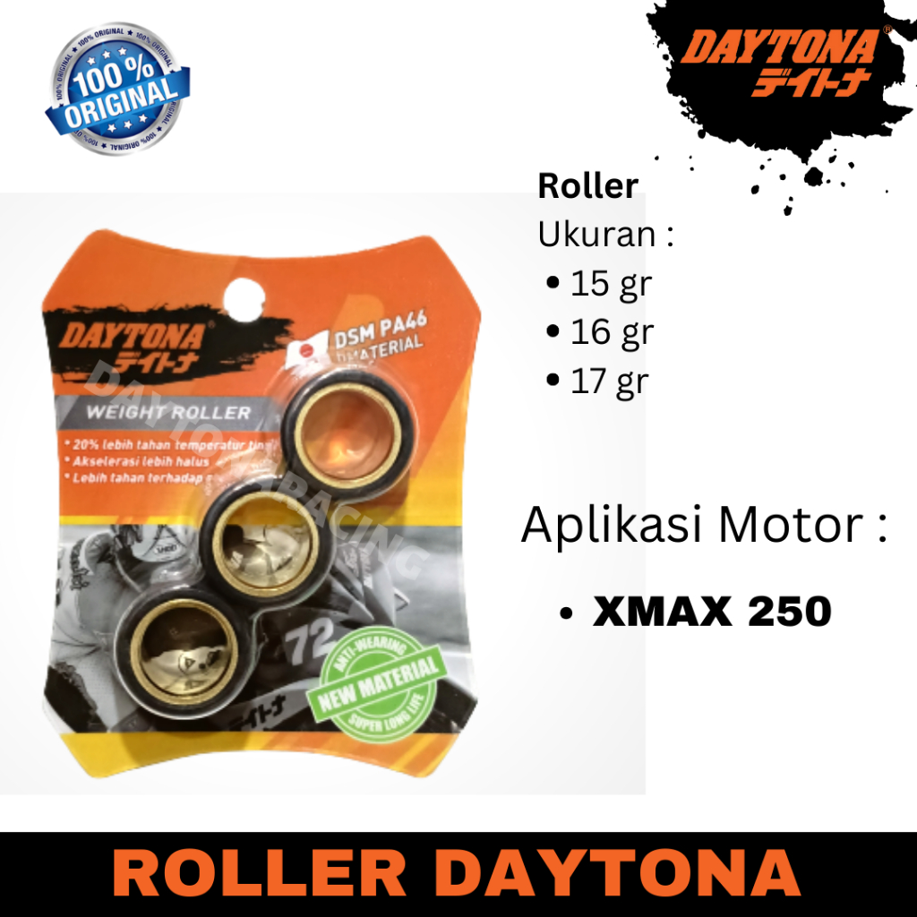 Weight Roller Daytona - Xmax 250 - Roller Xmax