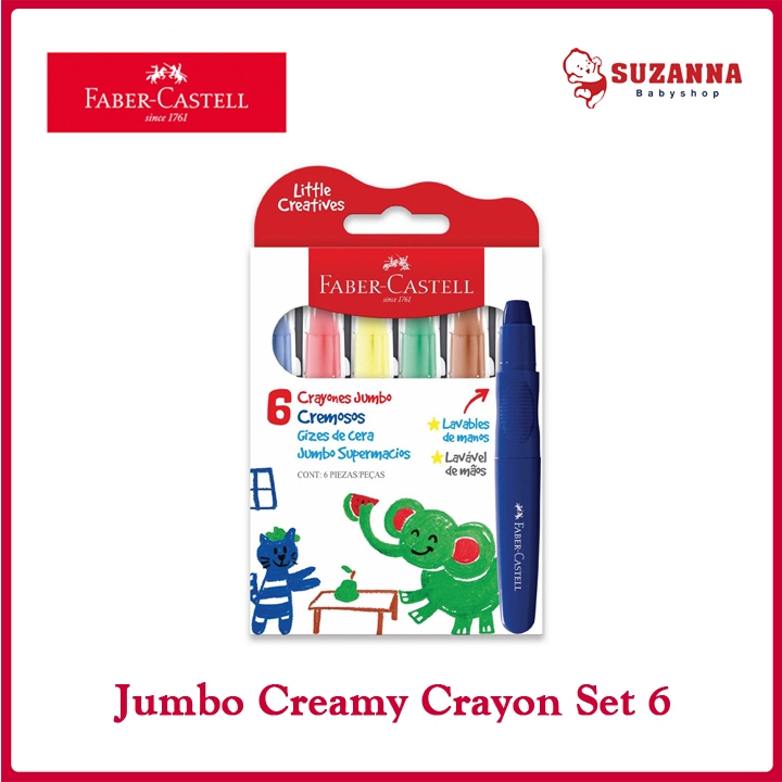 

Faber Castell Jumbo Creamy Crayon Set 6 - Krayon