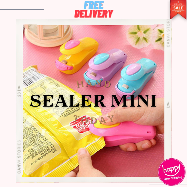 ⚡BEST SELLER⚡ HAND SEALER MINI / ALAT PRESS PEREKAT PLASTIK MAKANAN PEREKAT BUNGKUSAN SNACK CEMILAN/