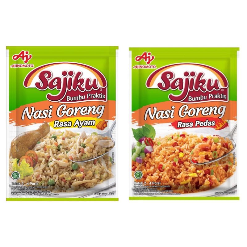 

ECER Sajiku Bumbu Nasi Goreng 1 sachet Ayam / Pedas 20gr