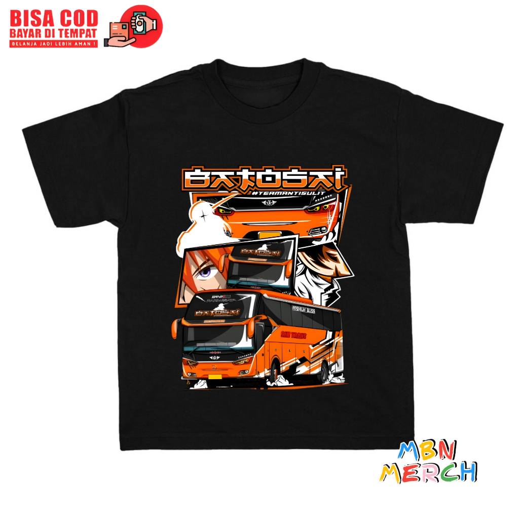 Baju kaos anak laki laki bus batosai