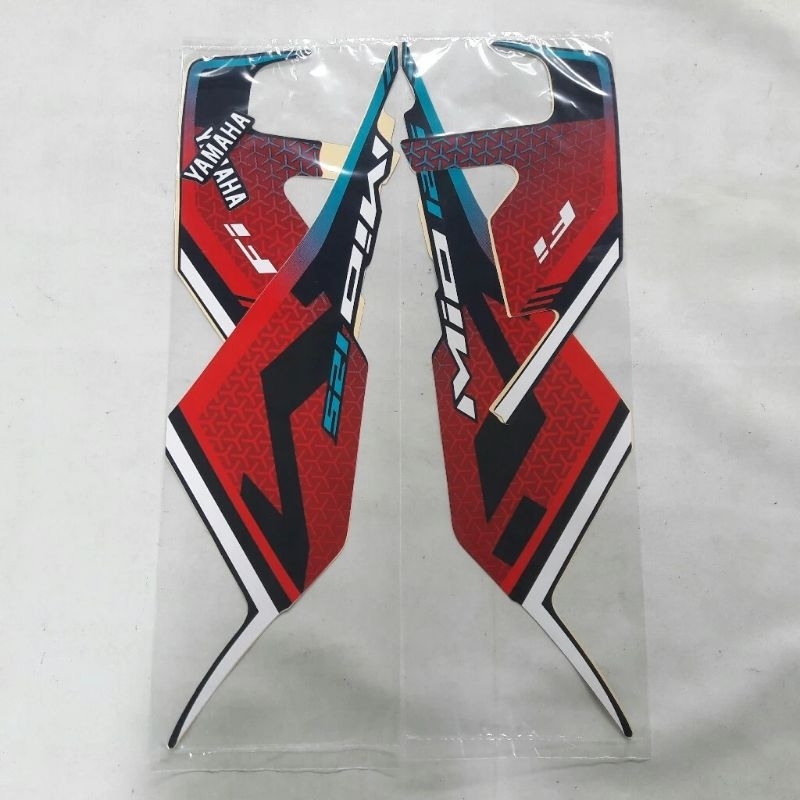 Striping Lis sticker standar ORI yamaha mio m3 2021 2022 merah hitam stiker mio m3 merah hitam 2021 
