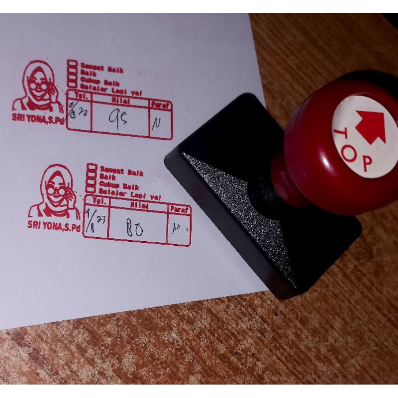 

stempel nilai guru