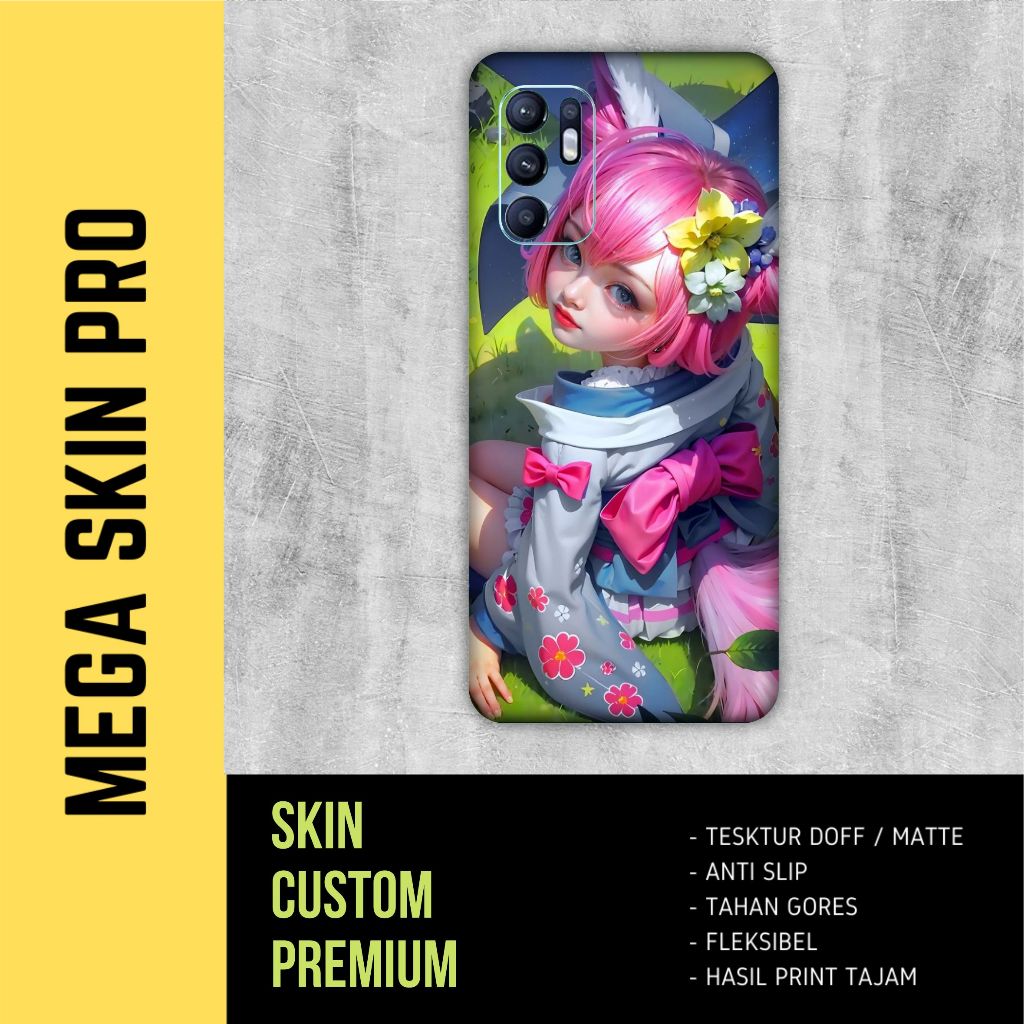 Skin Oppo Reno 6 4G motif Nana Full body - isi 2 buah - nana