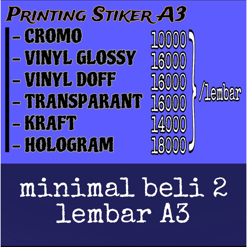 

Custom Printin Stiker