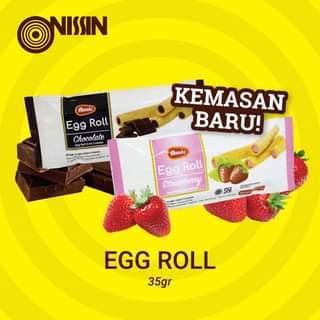 

MONDE Egg Roll Biskuit Rasa Strawberry / Chocolate / Cheese Ecer @35 gram