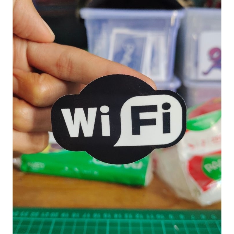 

stiker print wifi custom stiker keren murah