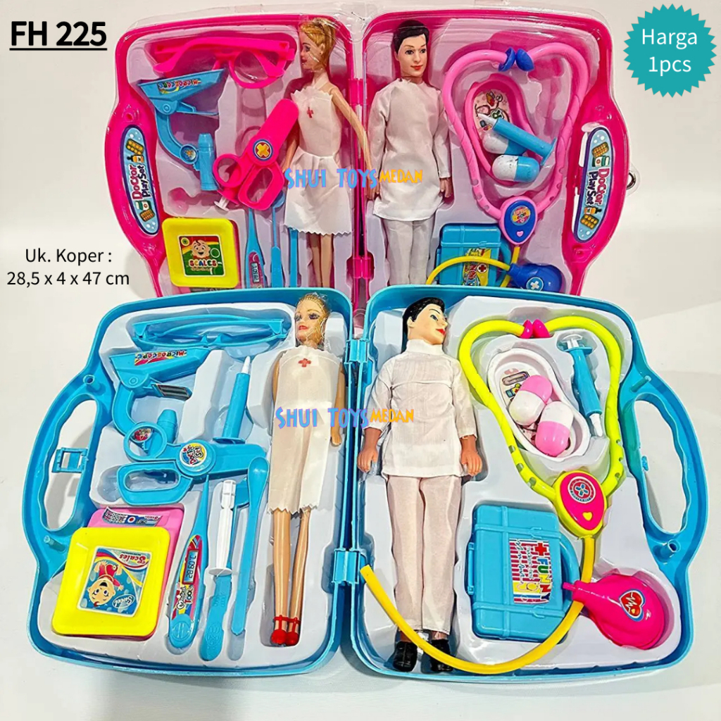 Mainan Dokteran Set Koper FH225 / Mainan Dokter Dokteran Koper