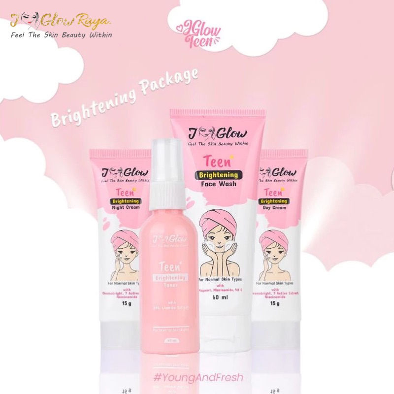 Jglow teen Skincare Paket Baby J glow Normal Skin Cream Perawatan Paket Kecantikan
