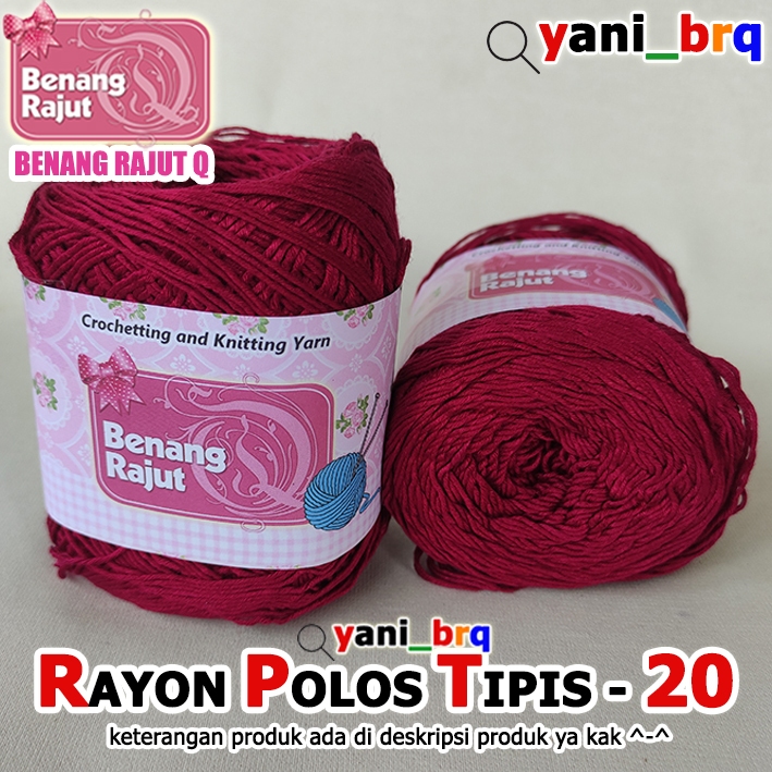 RAYON POLOS RP 20 MAROON TOKO BENANG RAJUT Q