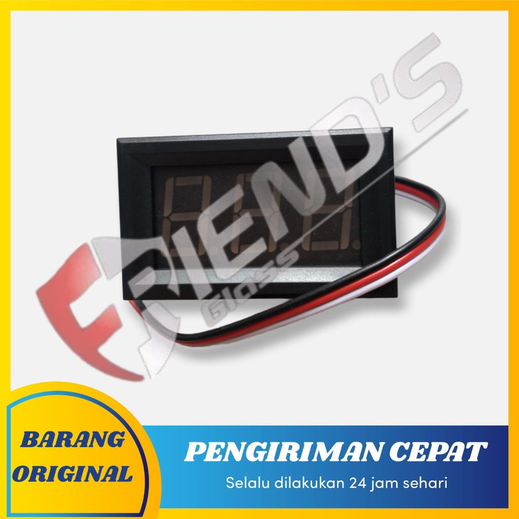 VOLTMETER 0.56" 0-100V DC DIGITAL 3 KABEL 0.56 INCH