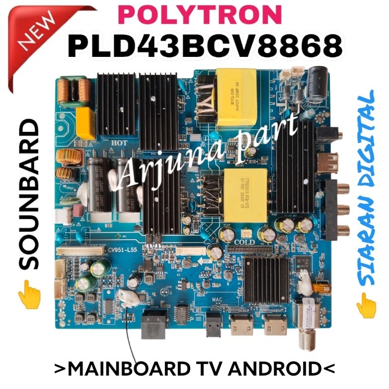 MB TV POLYTRON PLD43BCV8868 / MAINBOARD TV POLYTRON PLD43BCV8868 / MESIN TV POLYTRON PLD43BCV8868 / 