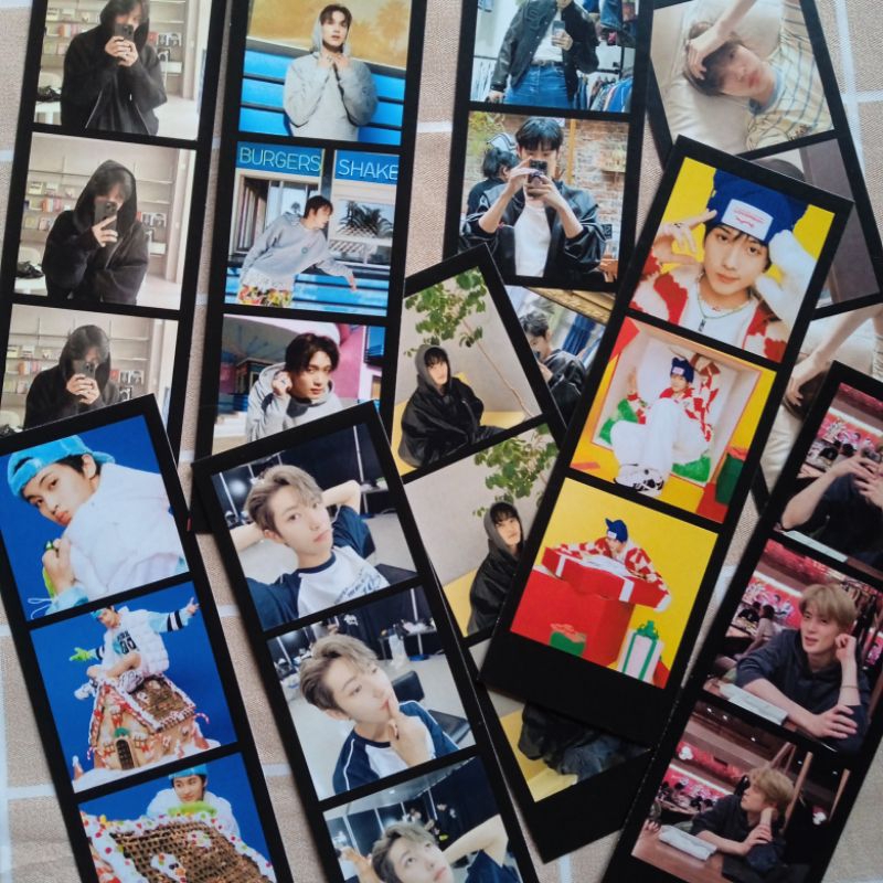 CETAK POLAROID STRIP HITAM POLOS