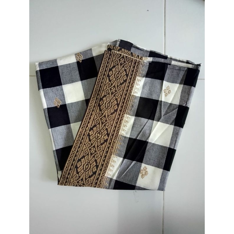 SAPUT POLENG SARUNG BALI HITAM PUTIH