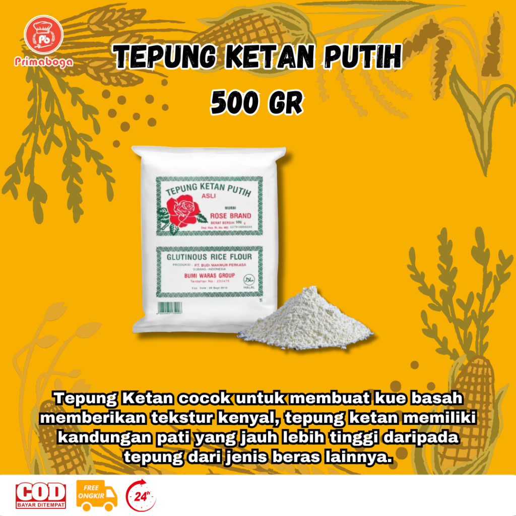 

Tepung Ketan Rose Brand 500 g, murah berkualitas