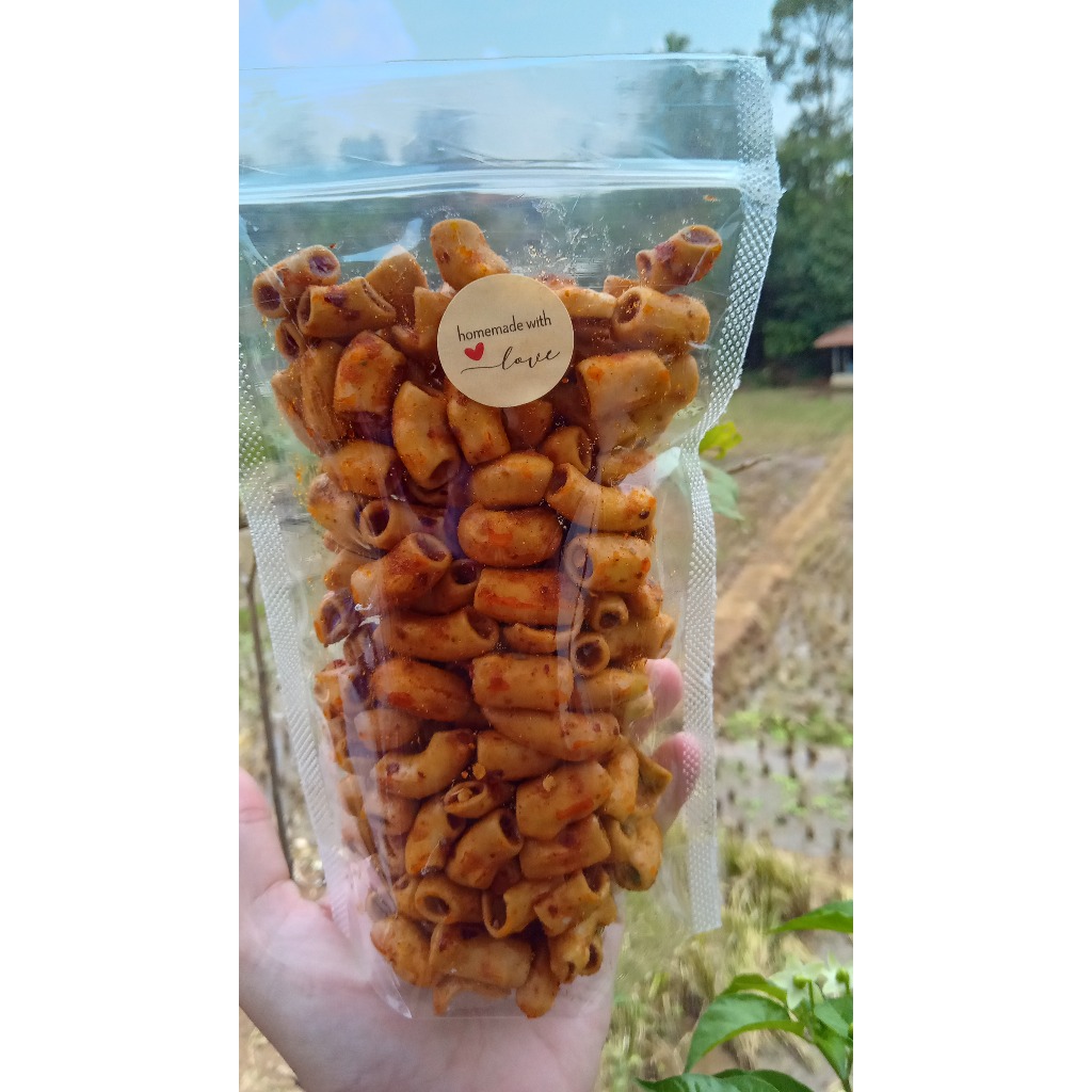 

Makaroni bantet | makaroni cikruh bumbu seblak pedas daun jeruk 120 gram