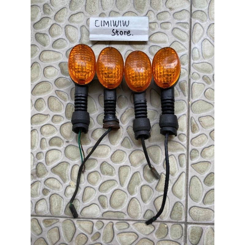 LAMPU SEIN SEN KLX 150 DEPAN BELAKANG KANAN KIRI ORIGINAL