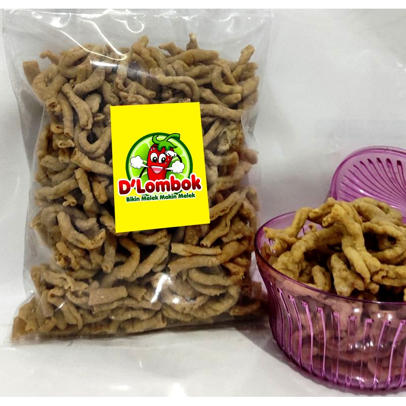 

Usus Krispi 1Kg Pedas D'lombok / Keripik Kripsus Crispy