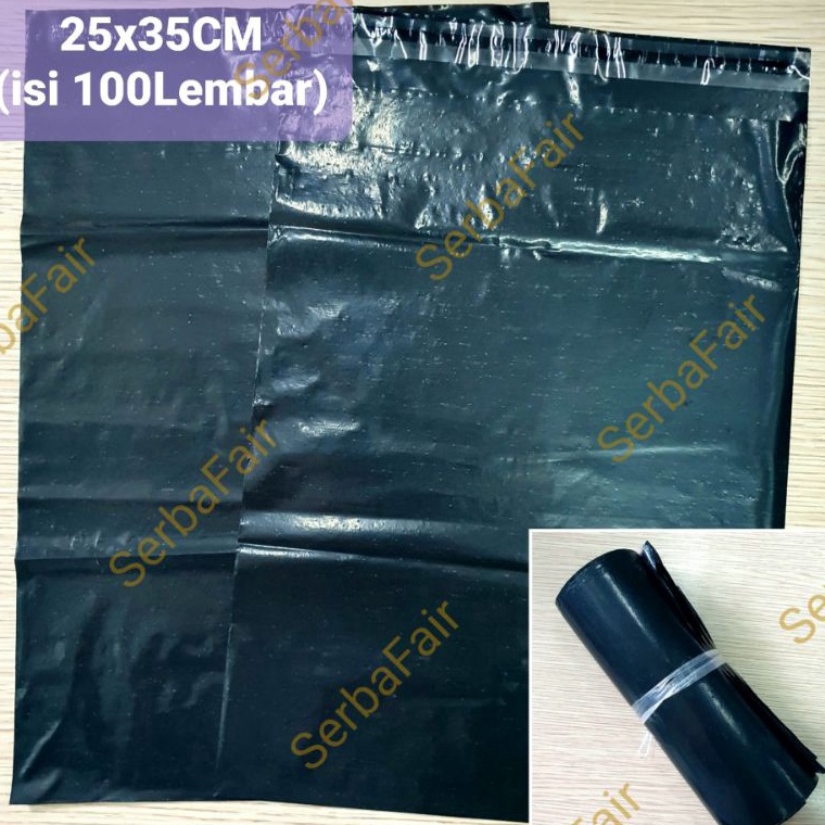 

Penawaran Terbaik Polymailer Hitam 25x35 Amplop Lem Seal / Plastik Packing Online isi 100 / Kualitas Medium