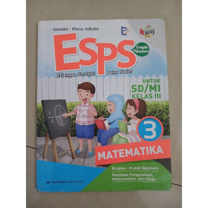 ESPS MATEMATIKA KELAS 3 ERLANGGA ORIGINAL BEKAS