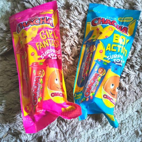 

CHA CHA MINIS SURPRISE 2 x 17 GR FREE TOY / CHACHA COKLAT TUBE