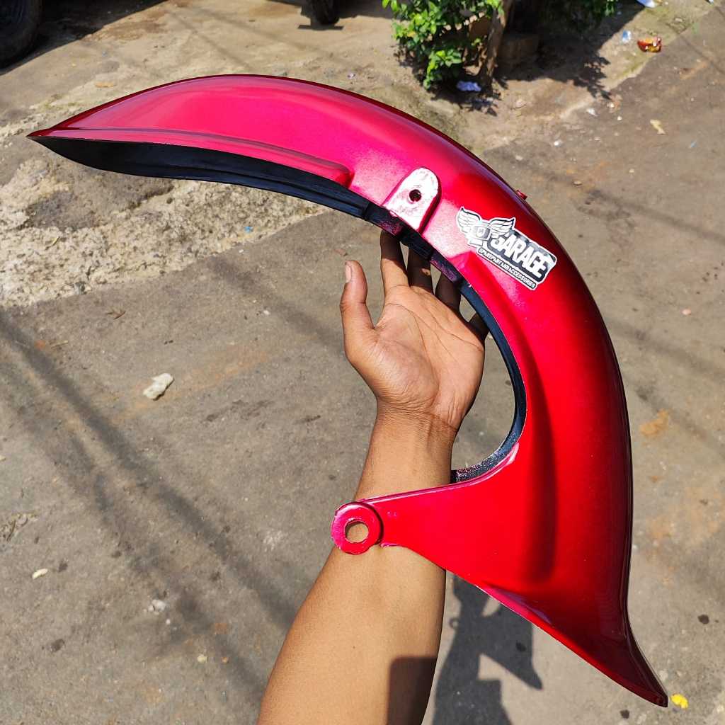 spakbor depan honda c70 slebor depan c 70 spakbor c70 bekjul onyo imi merah