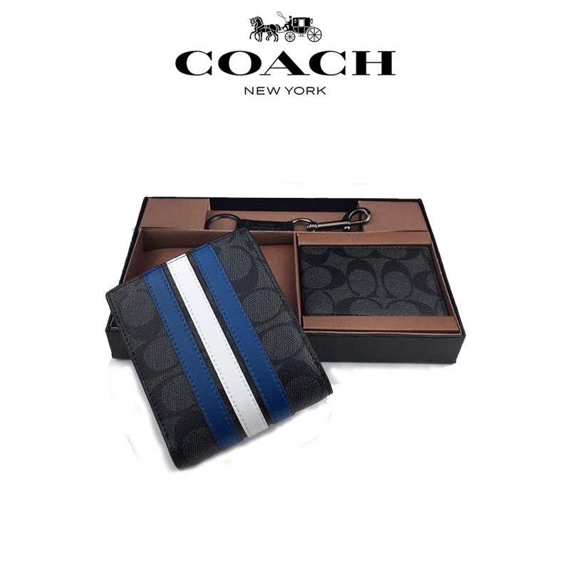 Coach Dompet Pria, Coach Dompet Kartu, Original 100%, Coach Dompet Kecil, Lipat Wanita, Mini, Coach Dompet Lipat, Cowok, Ori, Coach Dompet Wanita, Coach Tas Dompet, Hp, Koin, Stnk, Mobil, Zipper, panjang, set, 3 in 1, Men, 26072