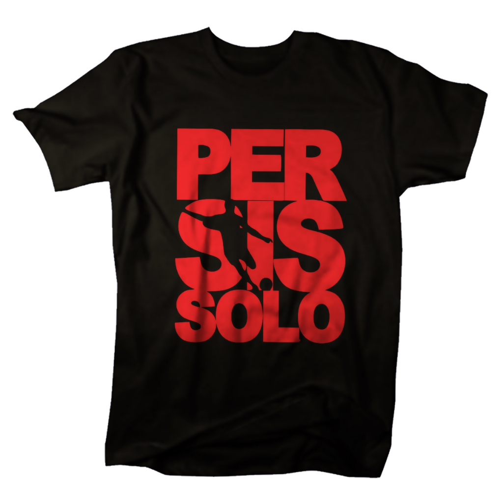 Kaos Persis Solo Kaos Distro Pria Katun Hitam