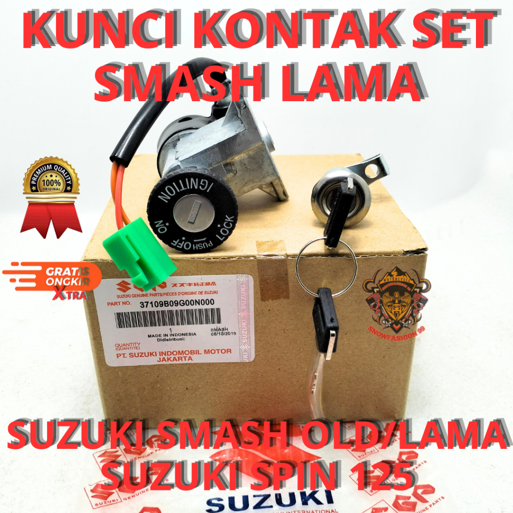 KUNCI KONTAK SUZUKI SMASH NEW KUNCI KONTAK SET KUNCI JOK SMASH NEW KUALITAS ASLI ORIGINAL SUZUKI SGP
