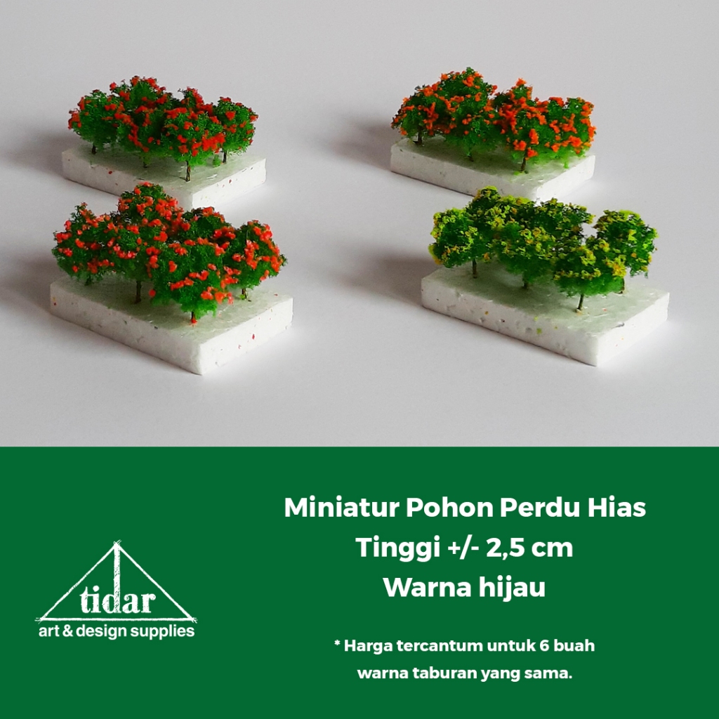 

[MR] MG - Miniatur Pohon Perdu Hias Berbunga Tinggi 2,5 cm / Maket Tanaman
