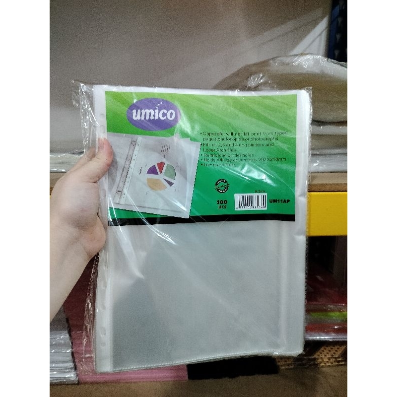 

sheet protector umico A4 isi 100