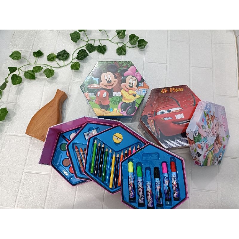

AKSASORIS - Peralatan Mewarnai Anak Lengkap 46 Pcs ART set