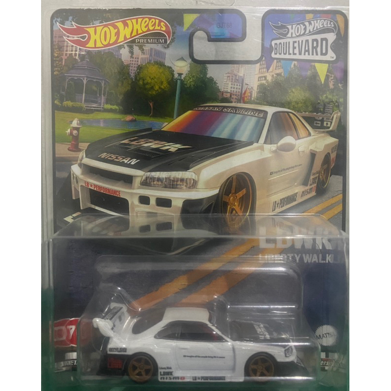 Hot wheels R34 (Premium LBWK putih, Premium orange)