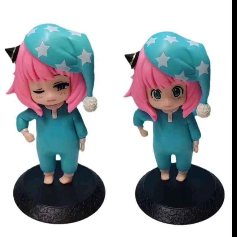 Topper Kue Ultah Spy X Family Anya Piyama Sleep Duit Figure