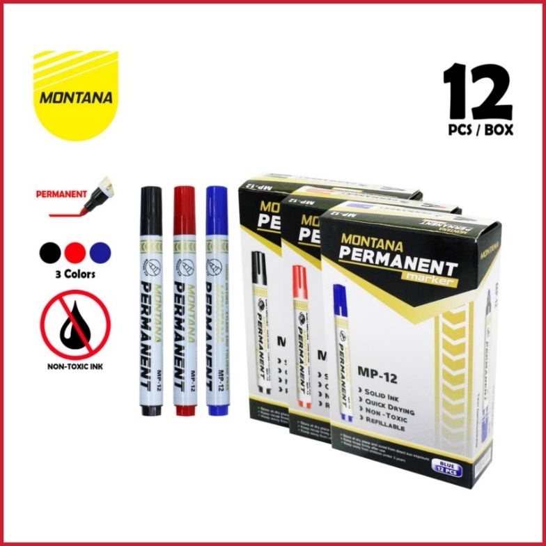 

Promo Hari Ini" SPIDOL PERMANEN MONTANA MP-12 (12PCS)