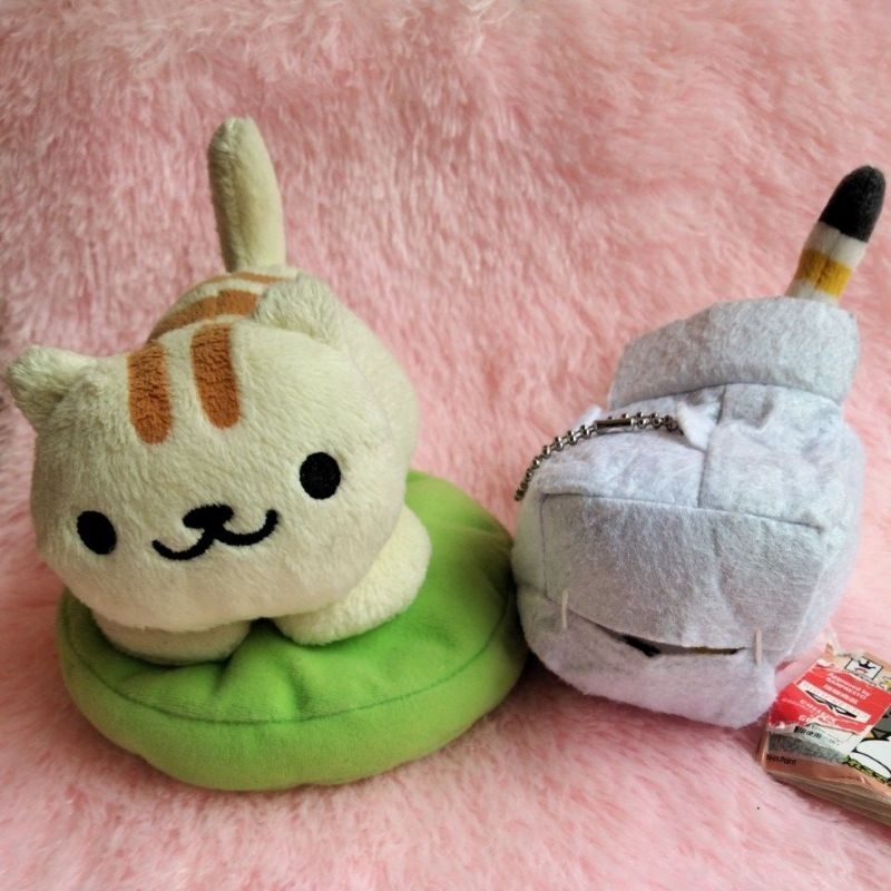 boneka kecil ganci gantungan kunci hewan animals animal kucing cat neko atsume anime jepang Oren luc