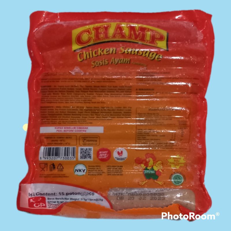 

champ sosis ayam isi 15 bj