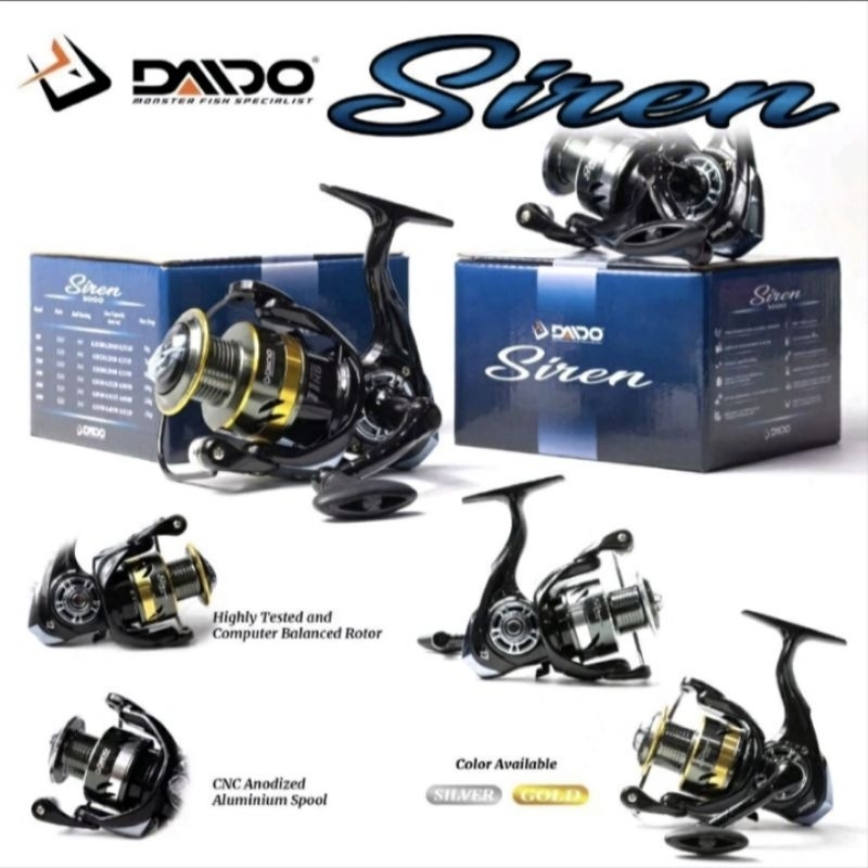 Reel DAIDO SIREN 800 1000 2000 3000 4000 6000