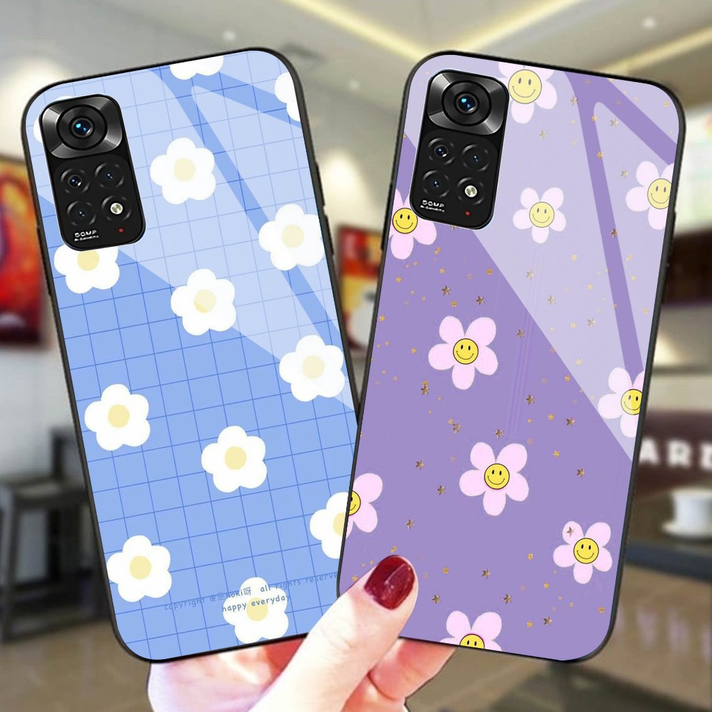 Case Kaca Redmi Note 11 - Kesing Hp Redmi Note 11 - Case Kaca Kilau  Redmi Note 11  - Case  Redmi No
