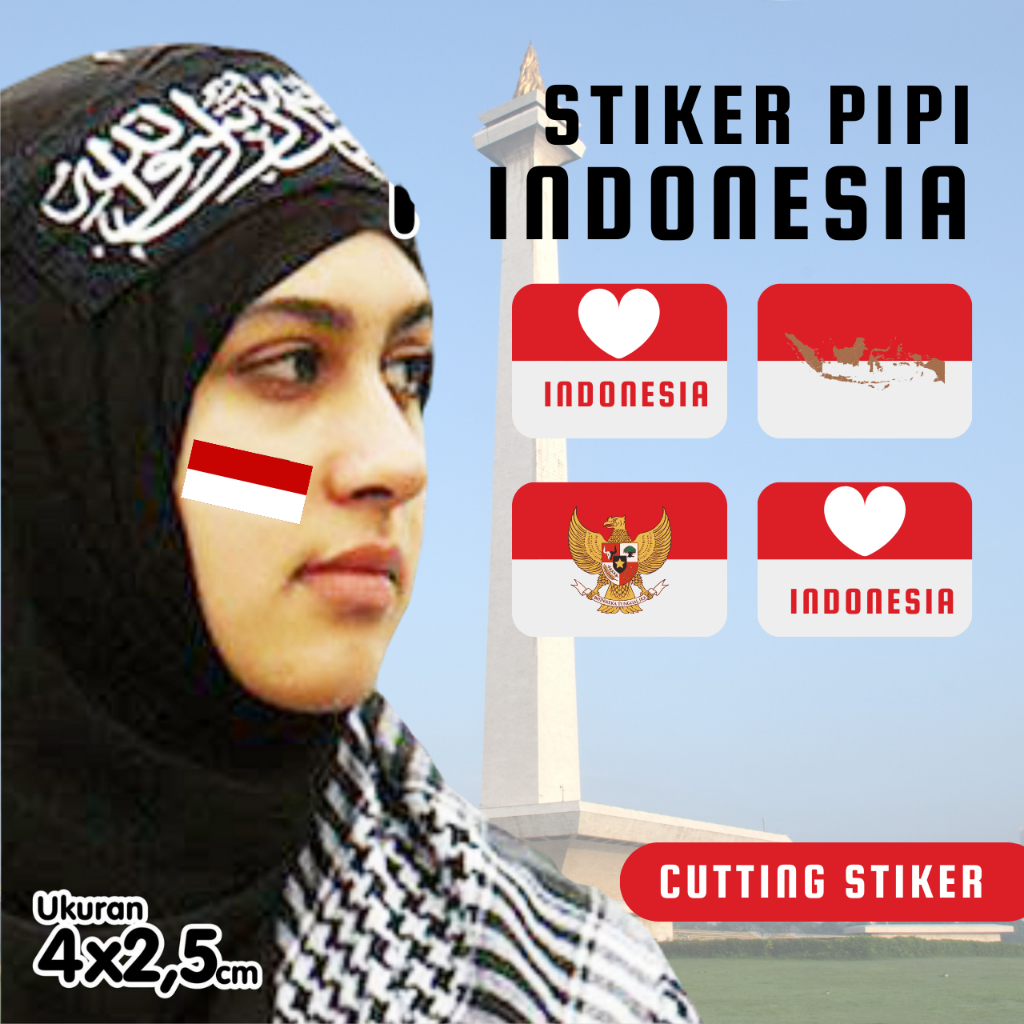 

Sticker Pipi Indonesia - sticker palestine - Tempelan Pipi Palestine