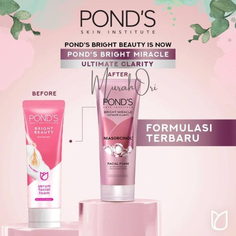 Sabun wajah Ponds Bright Miracle Facial Foam