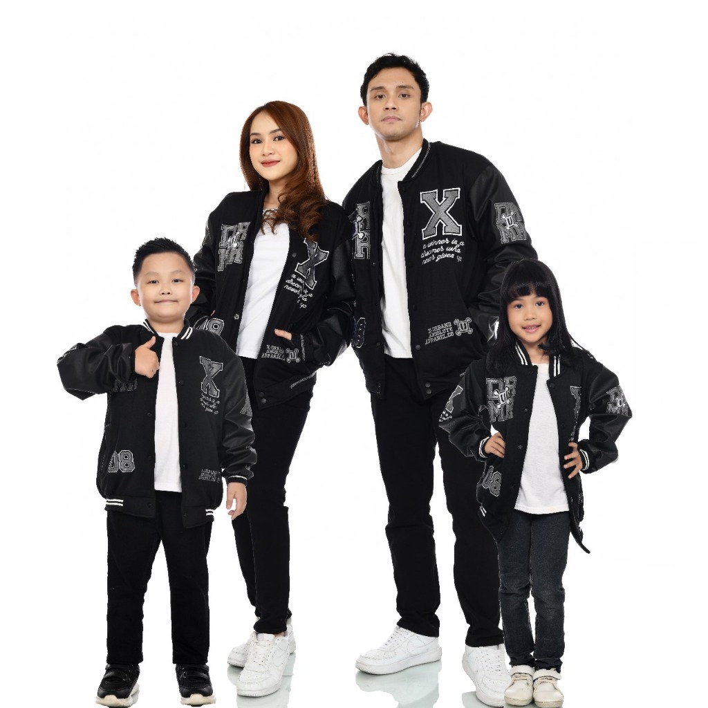 Jaket Dreamer Sarimbit Dewasa Dan Anak Fleece Kombinasi