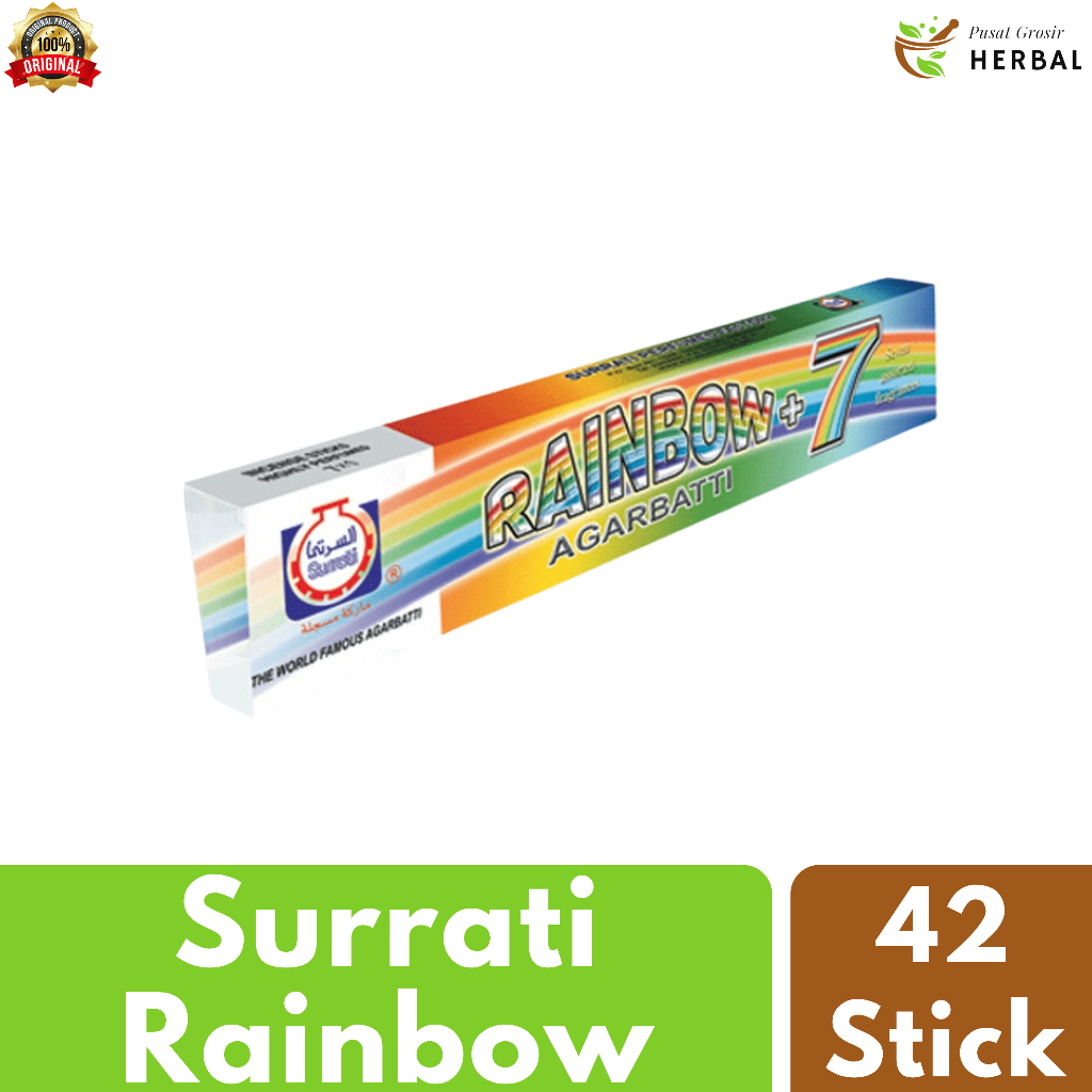 Buhur Bukhur Dupa Hio Stik Stick Lidi Rainbow Arab Wangi 7 Macam Aroma Agarbatti Gaharu Isi 42 Pcs - Bukhor Asli Original Surrati