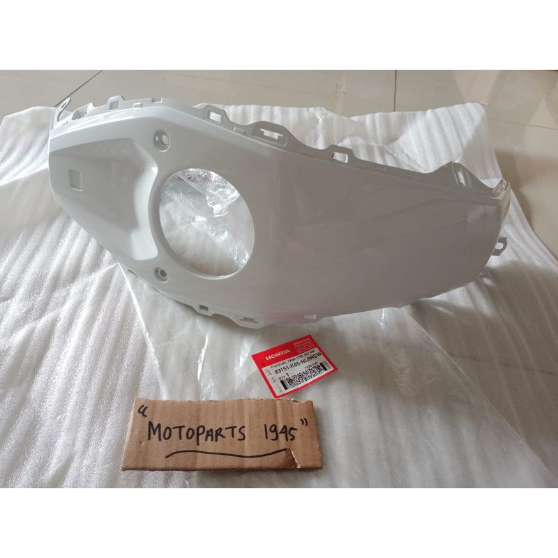 COVER TANGKI TENGAH CBR150R K45R PUTIH ORI AHM