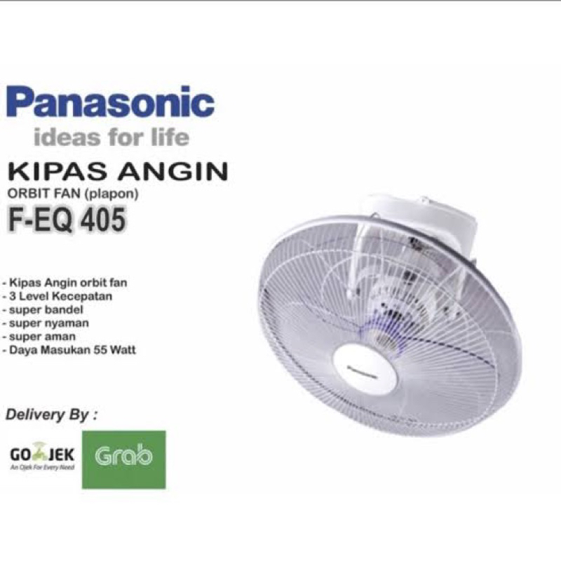 Auto Fan Panasonic F-EQ405 Kipas angin orbit panasonic EQ405 kipas angin plafon EQ 405 Kipas Angin P