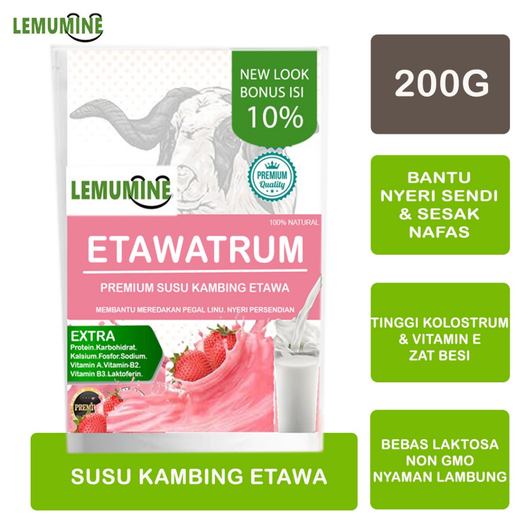 

Susu Kambing Etawa Penggemuk Badan Asi Booster Susu Kambing Etawa Tulang Sendi Asam Urat Asma Penambah Nafsu Makan Susu Low Fat Susu Bubuk Kambing Etawa Mamahabece Etawalin Susu Etawaku Skygoat Gomars Osamilk Lemumine (200g)